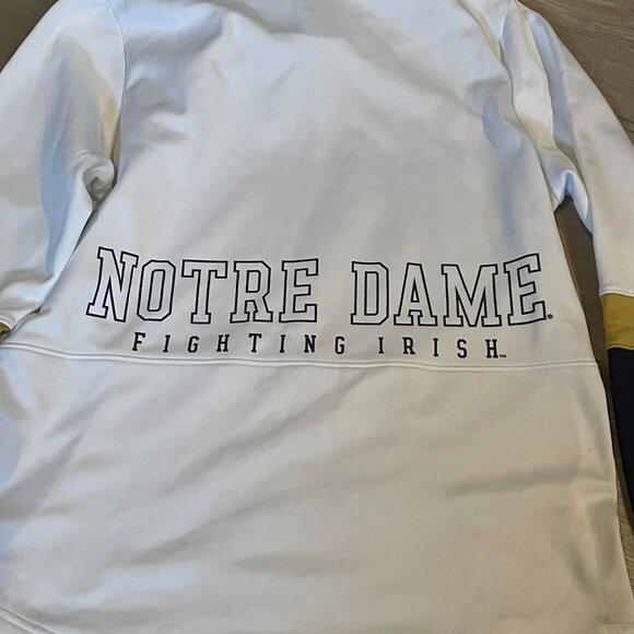 Men's Under Armour White Notre Dame Fighting Irish Logo Quarter-Zip Jacket - Picture 5 of 5